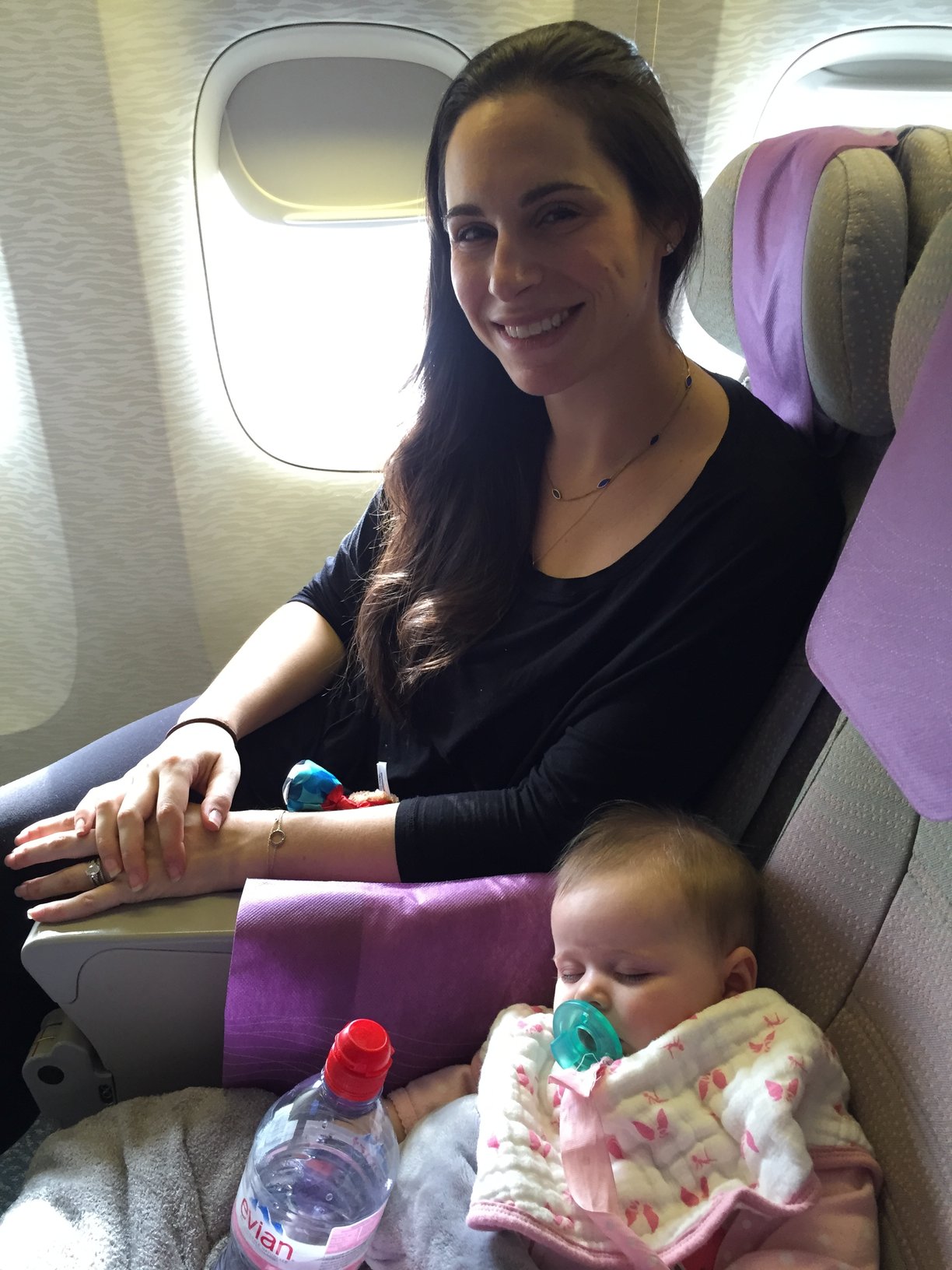 long haul flight baby bassinet