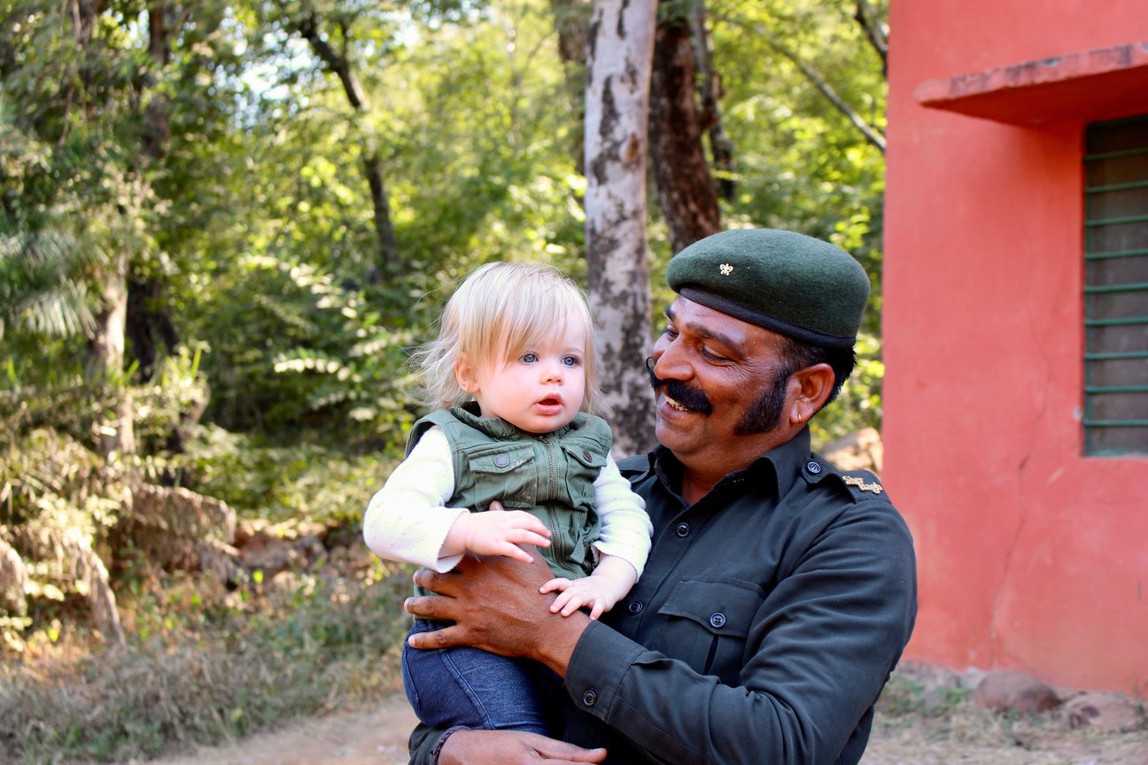 tiger safari with a baby in india