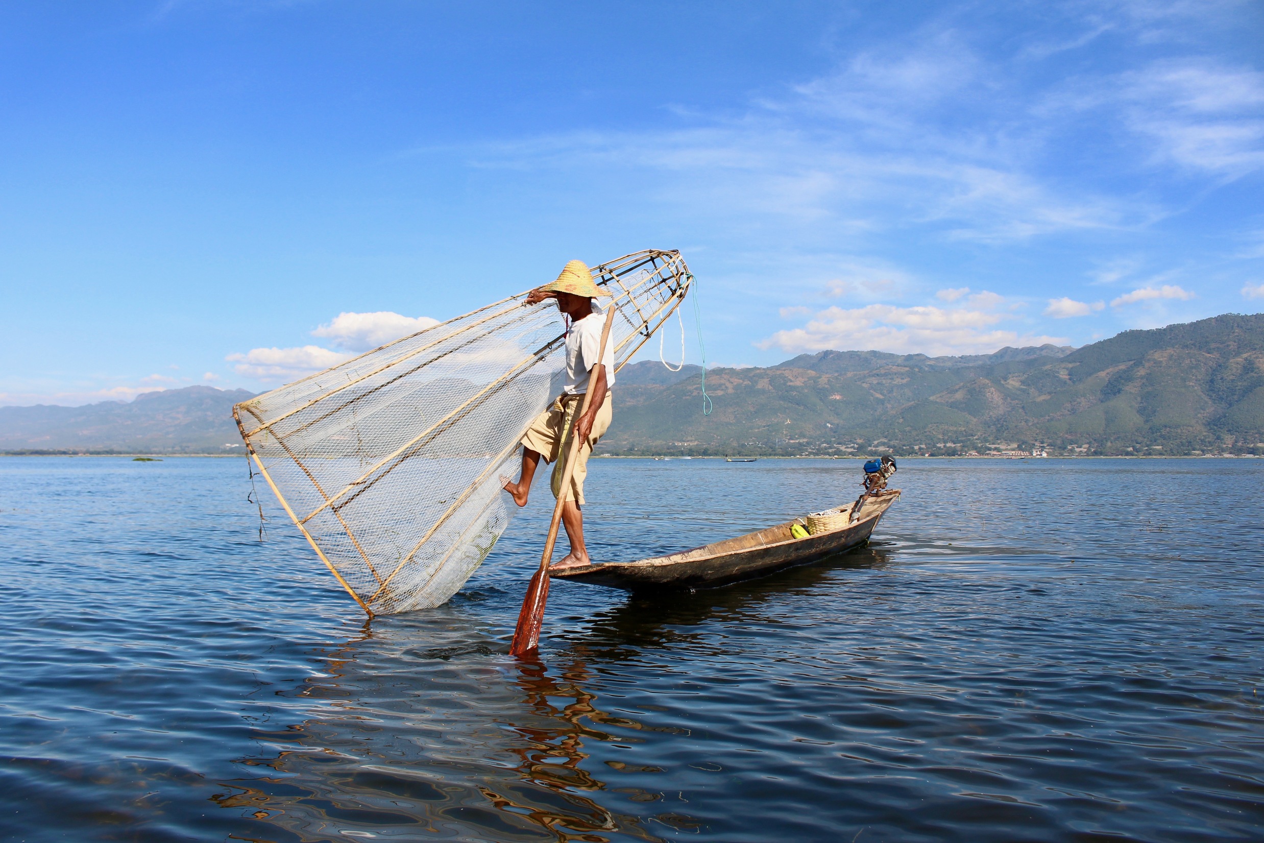 inle lake, myanmar with travel agent