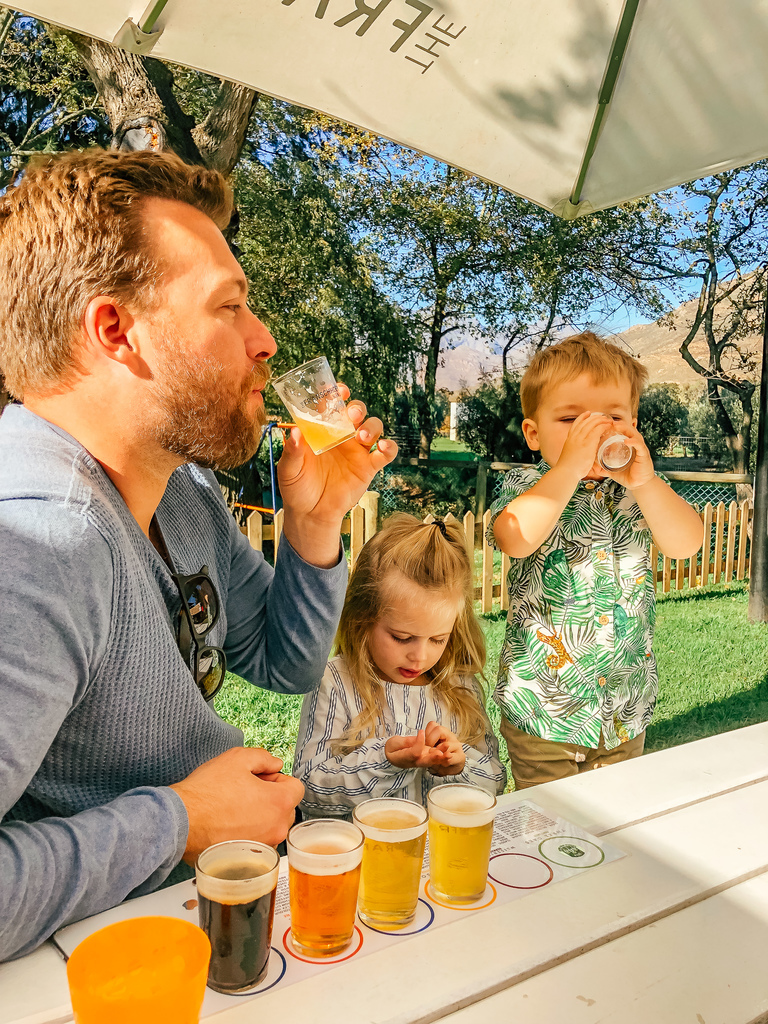 franschhoek beer company with kids