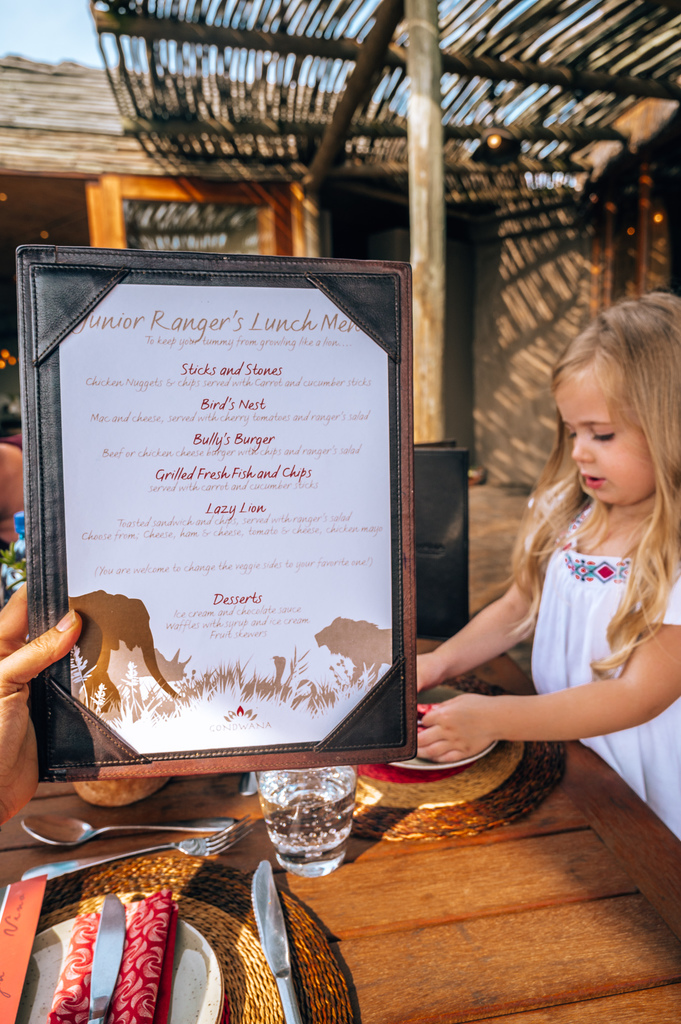 gondwana kids menu